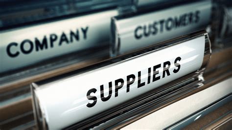 suppliers are